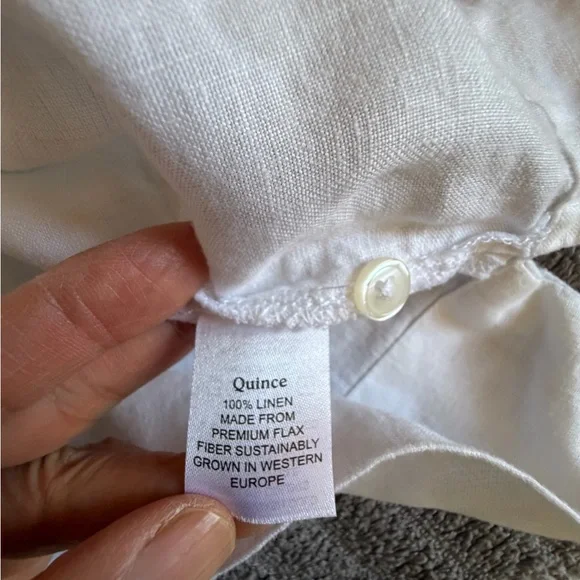 Quince 100% European linen short sleeve shirt - Picture 8 of 11